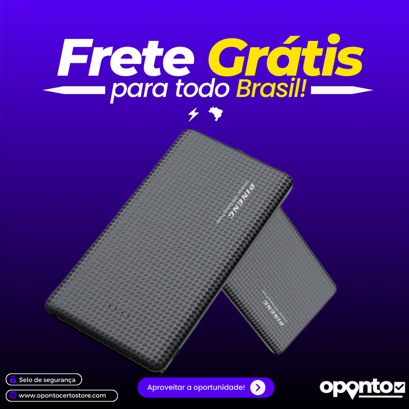 Power Bank 10.000mAh / 20.000mah Carregador Rápido Com Display Portátil